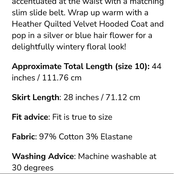 Collectif Floral Fitted Dress - Picture 6 of 14